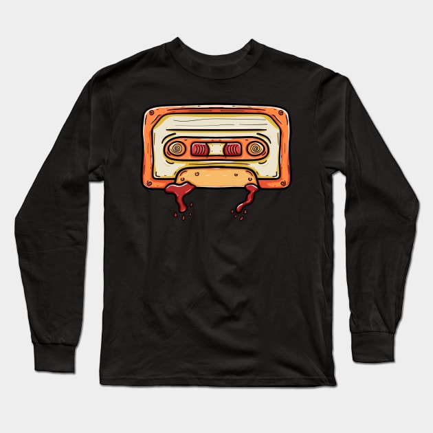 Orange old mixtape Long Sleeve T-Shirt by Dzulhan